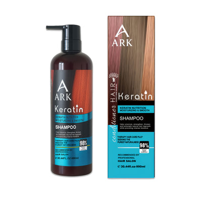 ARK Keratin Shampoo 990ml | Deep Repair, Moisturizing, Anti-Frizz, Soft & Shiny, Salon Professional, All Hair Types