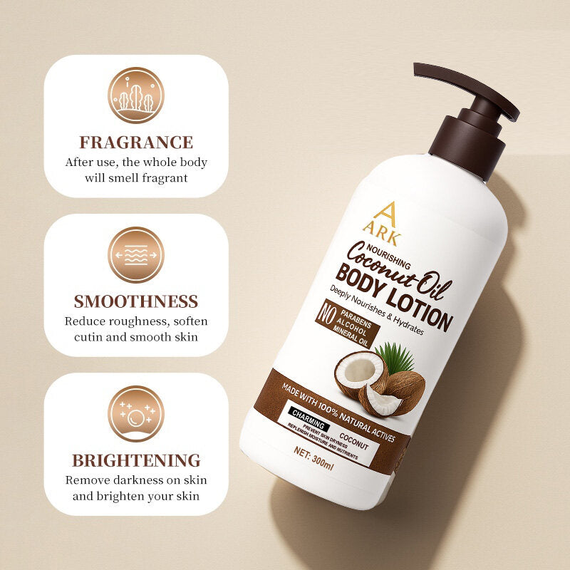 ARK Coconut Oil Body Lotion 300ml | Anti-Chapped, Moisturizing & Nourishing Care