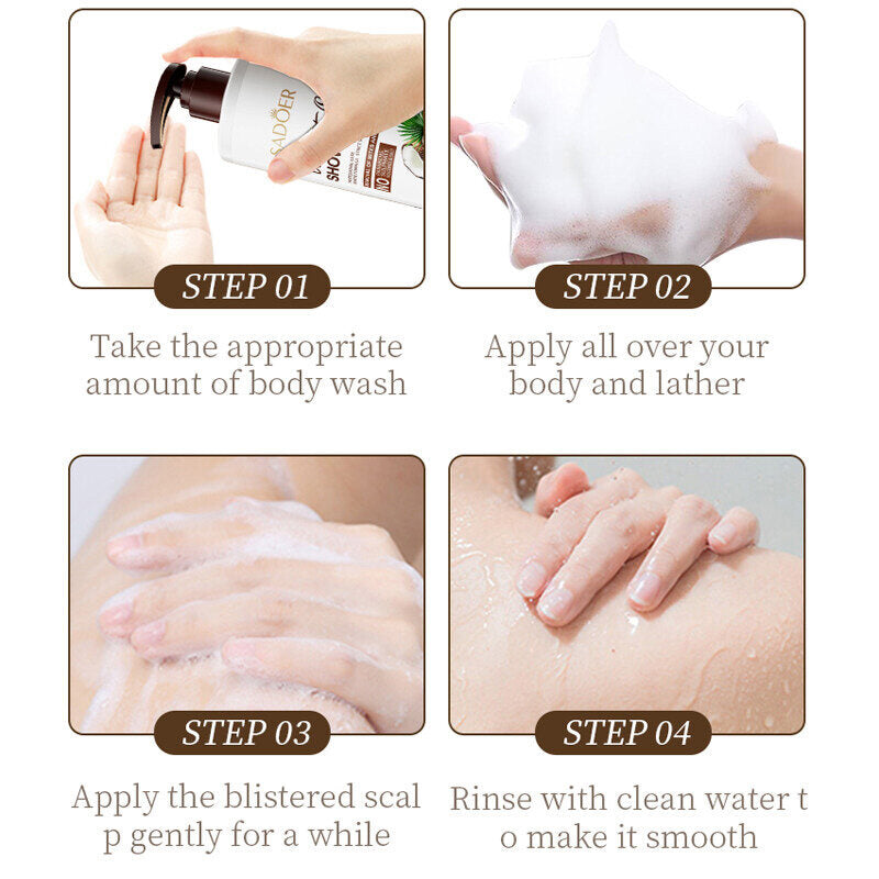 ARK Coconut Oil Shower Gel 500ml | Moisturizing, Soothing & Refreshing Cleanser