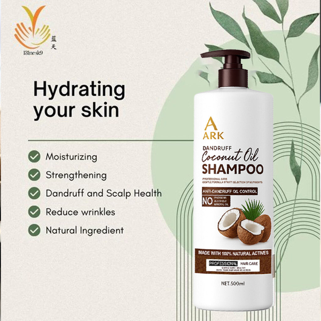 4in1 ARK Coconut Oil Shampoo,Conditioner, Hairmask & ShowerGel 500ml Set | Nourishing, Anti-Dandruff & Moisturizing Hair Care