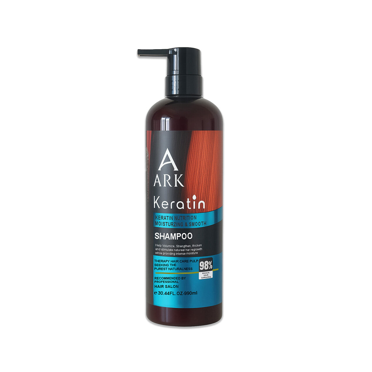ARK Keratin Shampoo 990ml | Deep Repair, Moisturizing, Anti-Frizz, Soft & Shiny, Salon Professional, All Hair Types