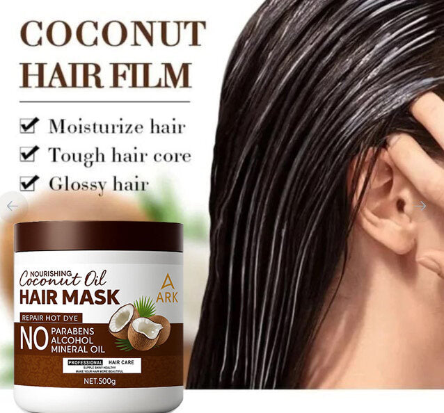 4in1 ARK Coconut Oil Shampoo,Conditioner, Hairmask & ShowerGel 500ml Set | Nourishing, Anti-Dandruff & Moisturizing Hair Care