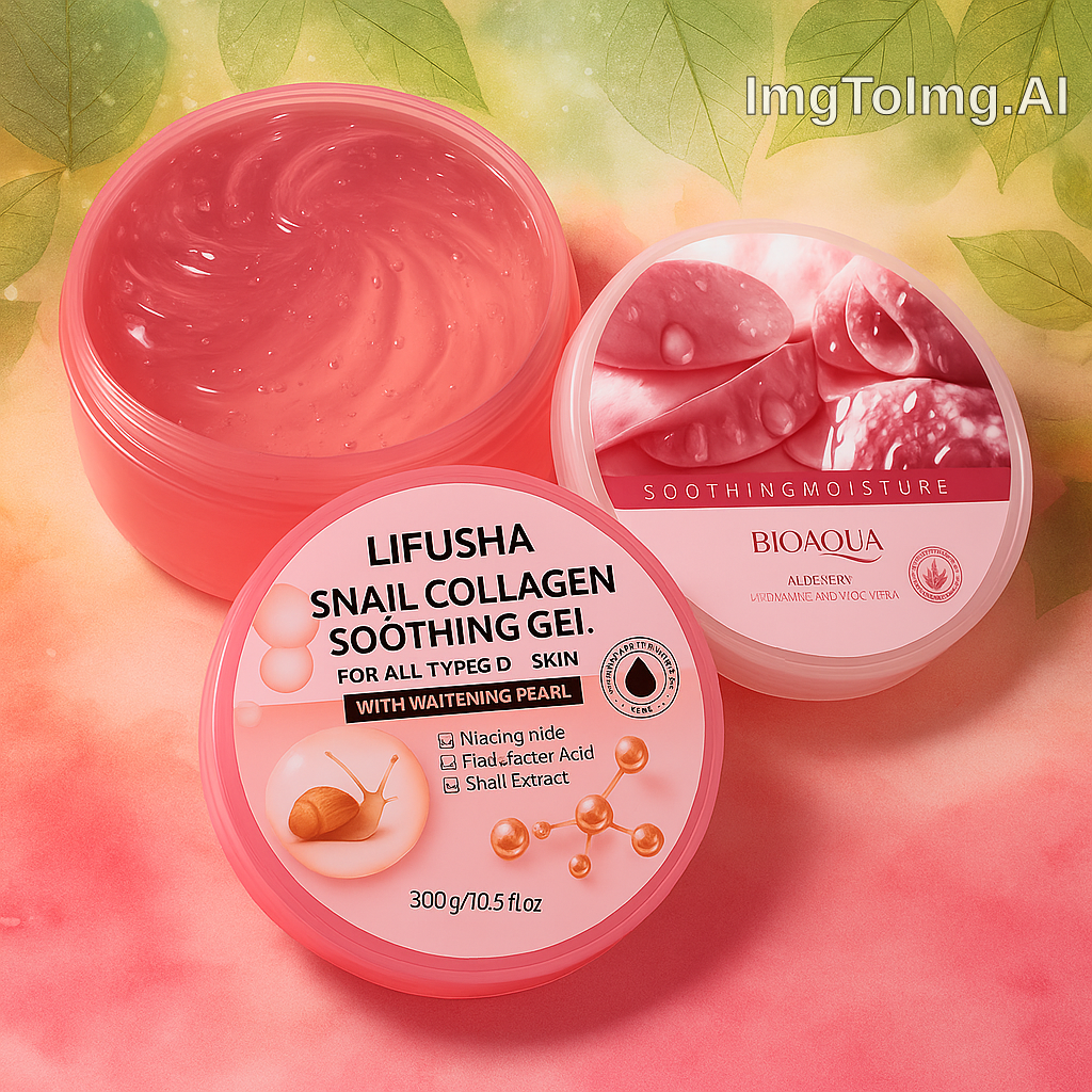 2in1 Gel + Moisturizer – Skin Repair & Hydration Duo | Snail + Bioaqua / Pom / Vit E / Vit C / AloeVera