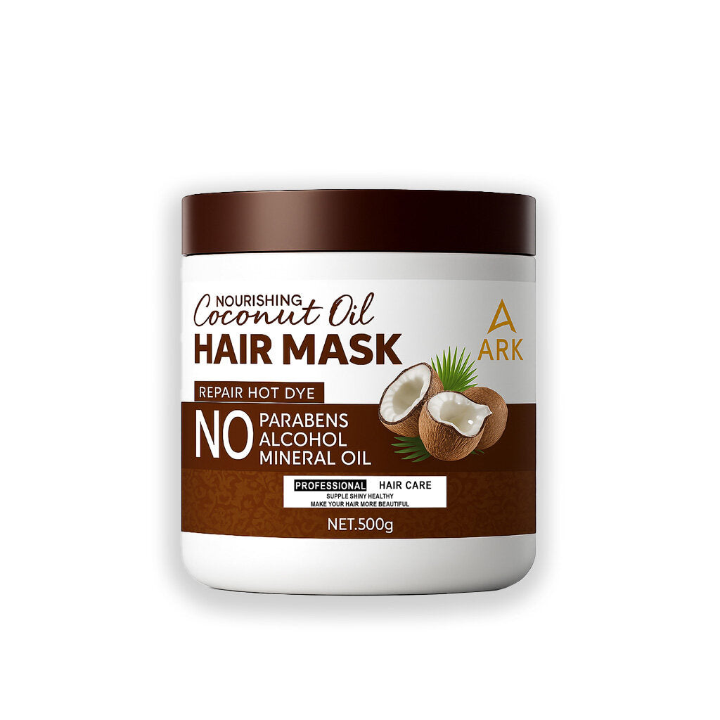 4in1 ARK Coconut Oil Shampoo,Conditioner, Hairmask & ShowerGel 500ml Set | Nourishing, Anti-Dandruff & Moisturizing Hair Care
