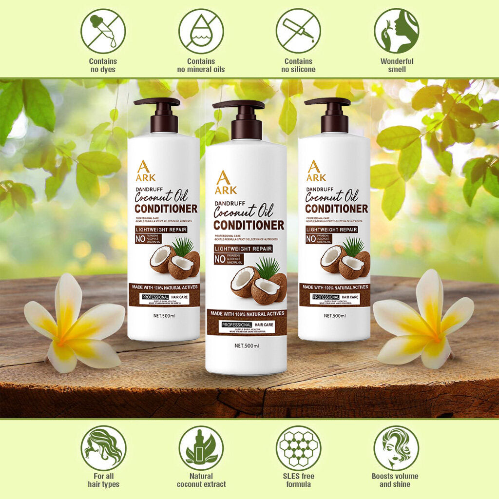 ARK Coconut Oil Conditioner 500ml | Moisturizing, Detangling & Smoothing Care