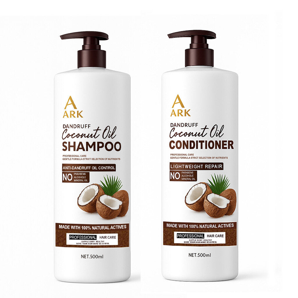 2in1 ARK Coconut Oil Shampoo & Conditioner 500ml Set | Nourishing, Anti-Dandruff & Moisturizing Hair Care