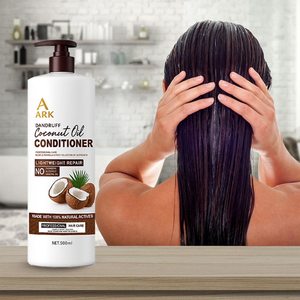 4in1 ARK Coconut Oil Shampoo,Conditioner, Hairmask & ShowerGel 500ml Set | Nourishing, Anti-Dandruff & Moisturizing Hair Care