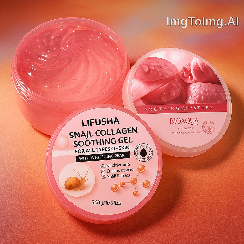 2in1 Gel + Moisturizer – Skin Repair & Hydration Duo | Snail + Bioaqua / Pom / Vit E / Vit C / AloeVera