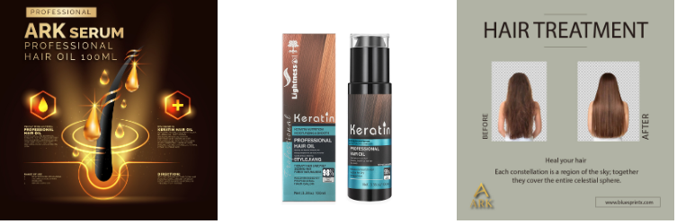 ARK Keratin Professional Hair Oil Serum 100ml | Repair, Smooth, Shine & Frizz Control for All Hair Types