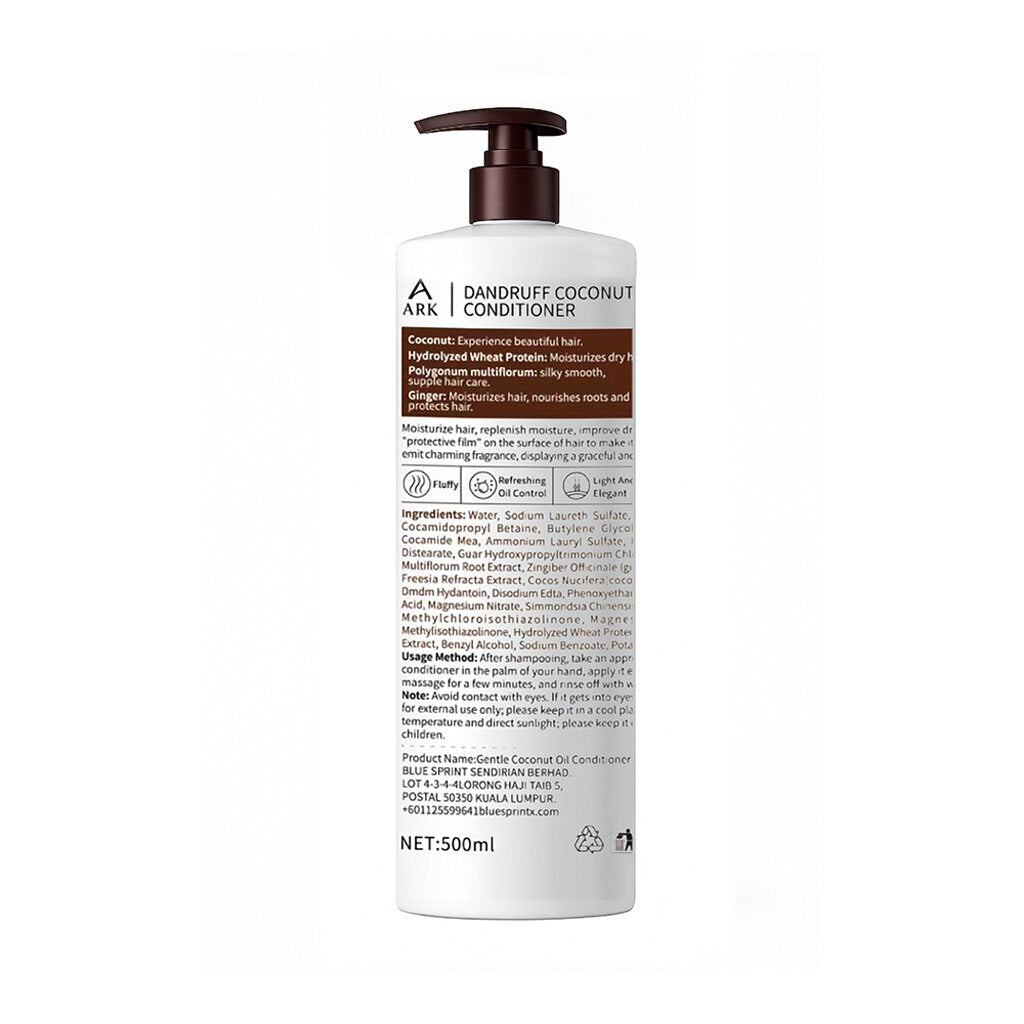 ARK Coconut Oil Conditioner 500ml | Moisturizing, Detangling & Smoothing Care