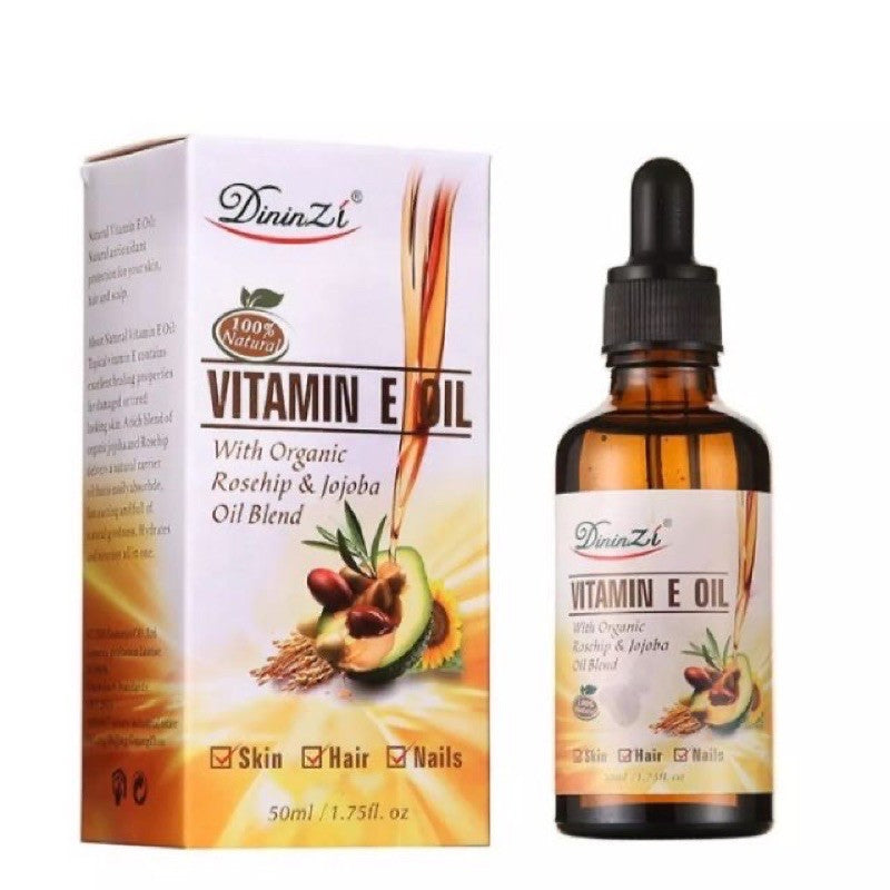 100% Natural Vitamin E Oil with Rosehip & Jojoba (50ml)