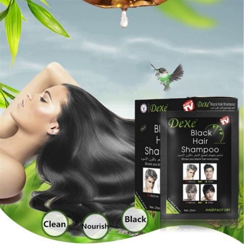 DEXE Black Hair Shampoo 10 Sachets