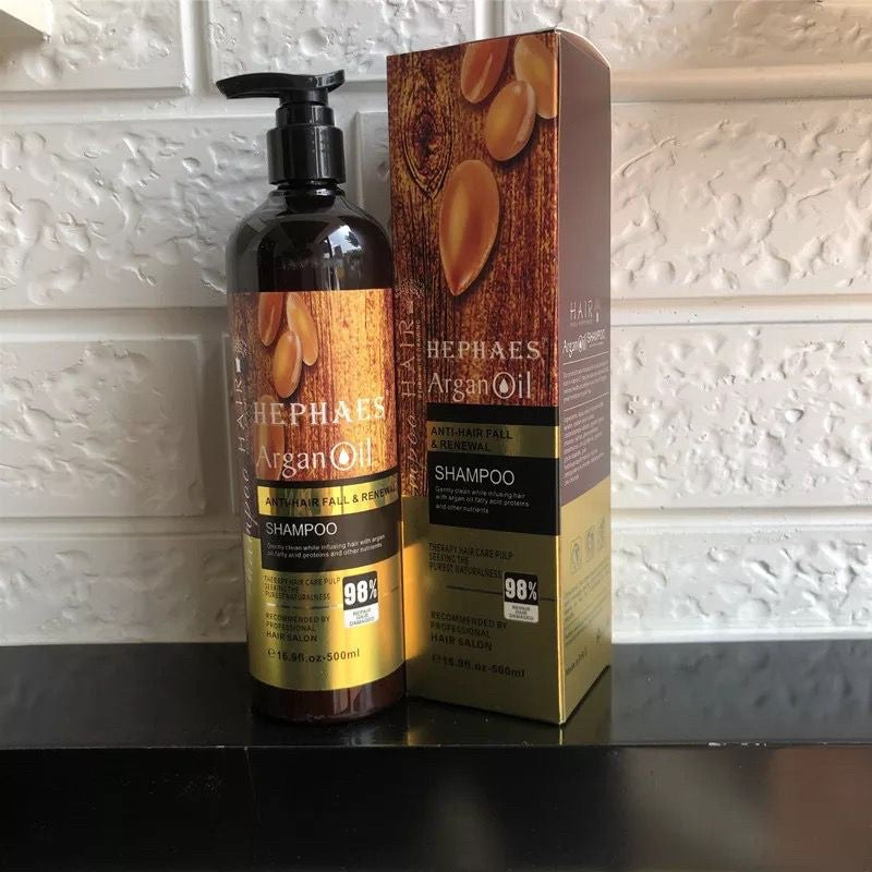 Keratin Argan Smooth Shampoo & Set