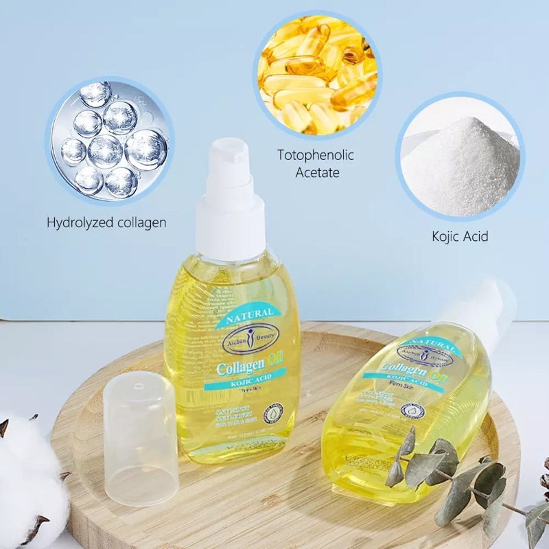 Kojic Acid Collagen Oil for Skin & Hair