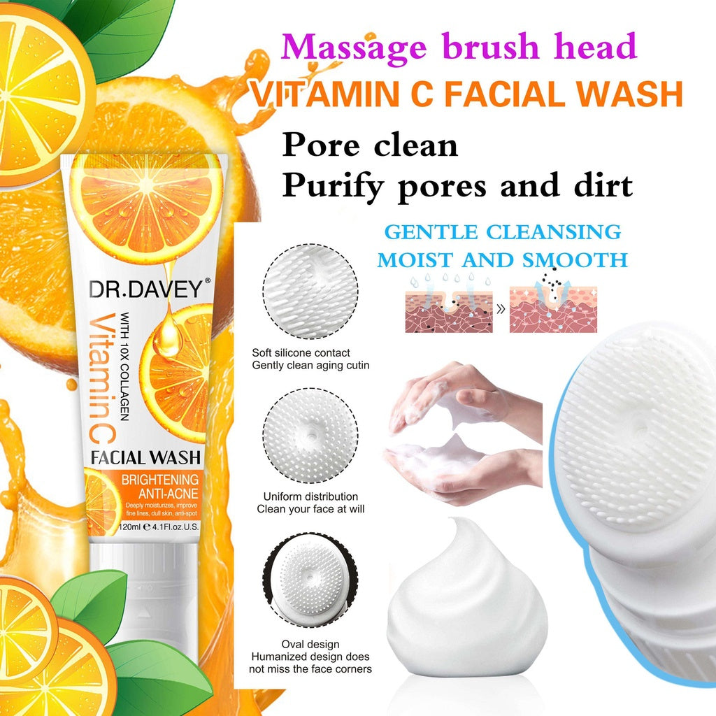 DR.DAVEY Vitamin C Facial Cleanser Brightening Wash