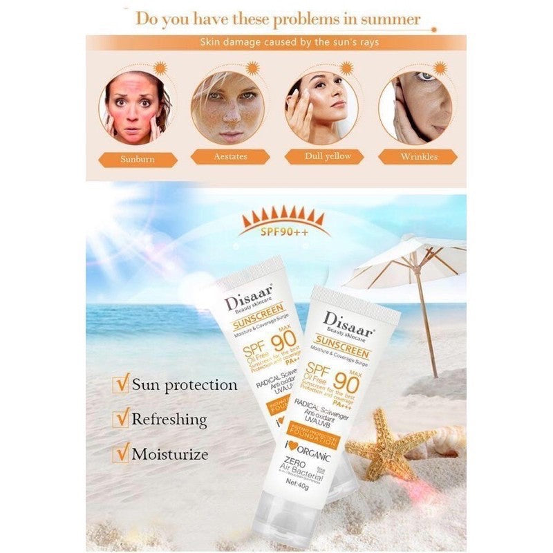 Disaar SPF 90 Facial Sunscreen Cream 40g