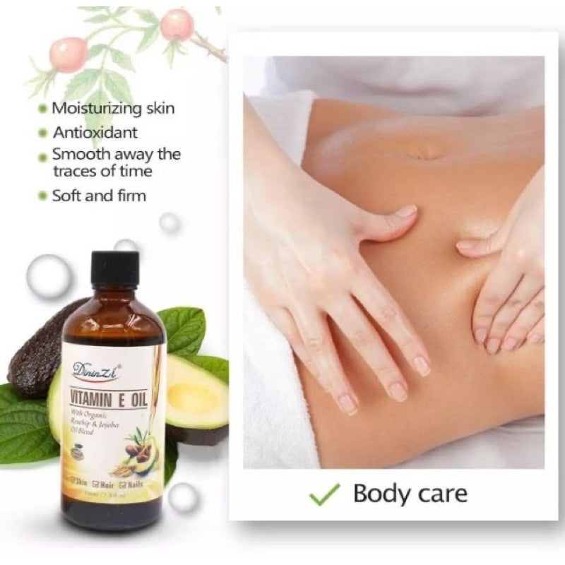 100% Natural Vitamin E Oil with Rosehip & Jojoba (50ml)