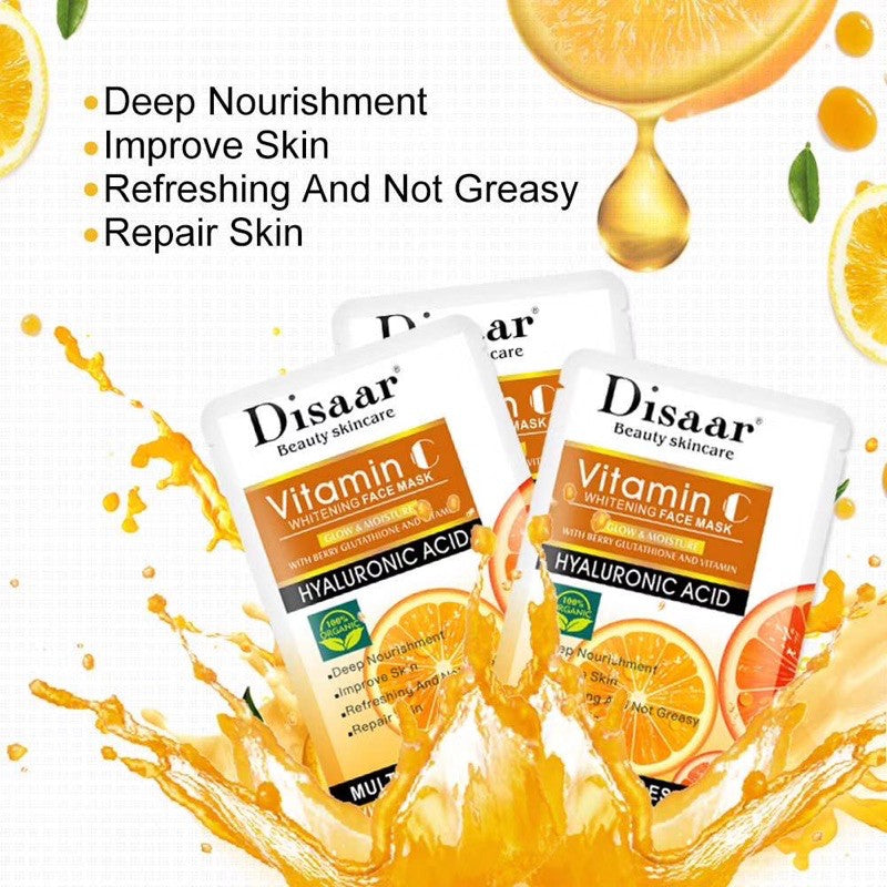 Disaar Vitamin C Whitening Mask 10 Pcs