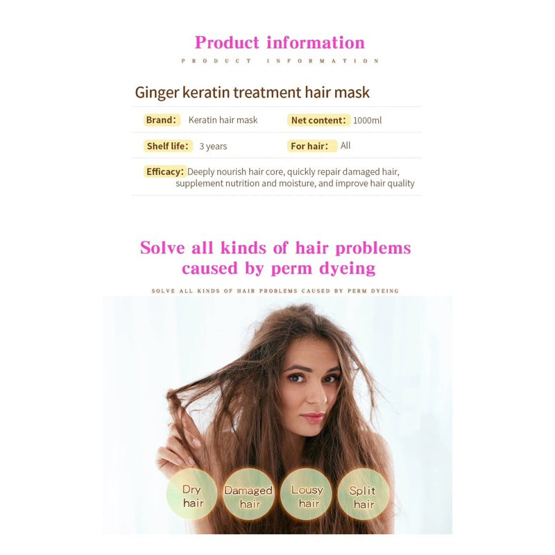 Keratin Hair Mask Anti Hair Fall & Repair 1000ml