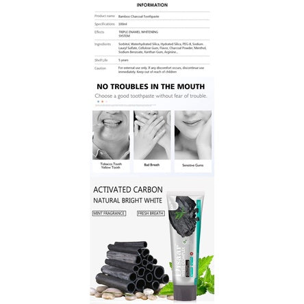 Disaar Whitening Charcoal Toothpaste 100g