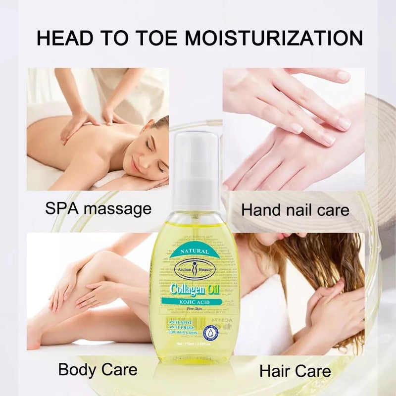 Kojic Acid Collagen Oil for Skin & Hair