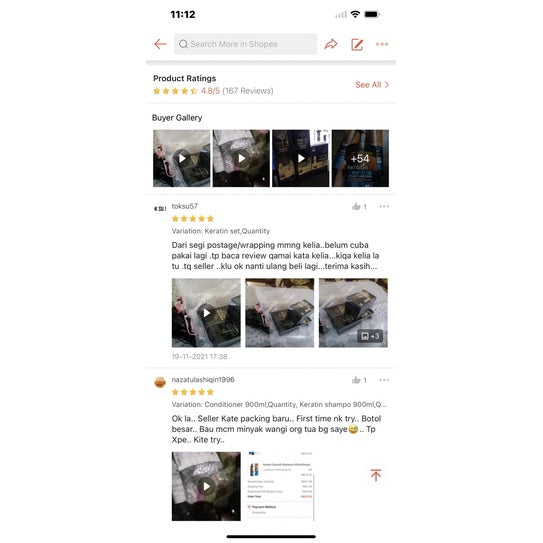 Keratin Smooth Shampoo, Conditioner Set