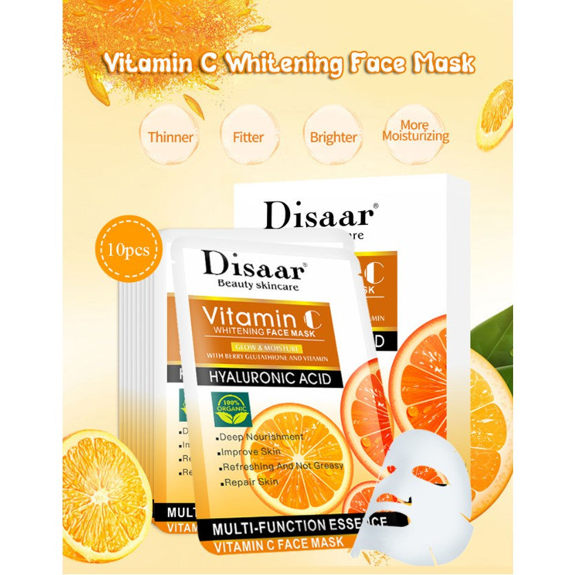 Disaar Vitamin C Whitening Mask 10 Pcs