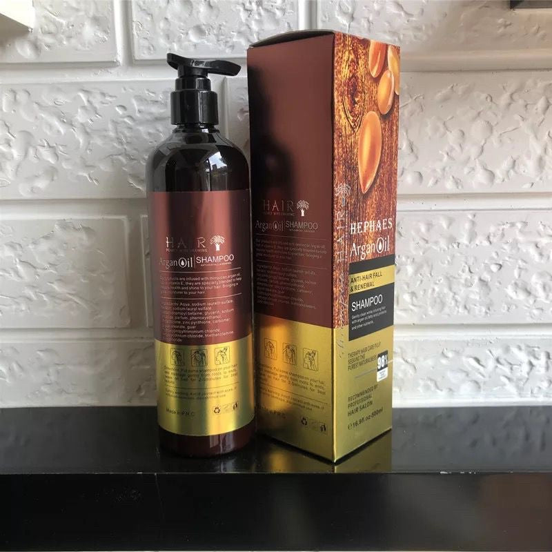 Keratin Argan Smooth Shampoo & Set