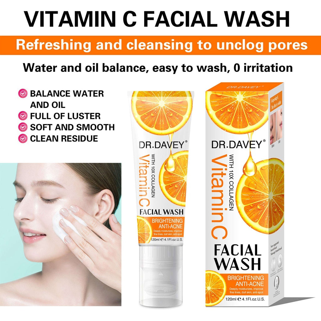 DR.DAVEY Vitamin C Facial Cleanser Brightening Wash