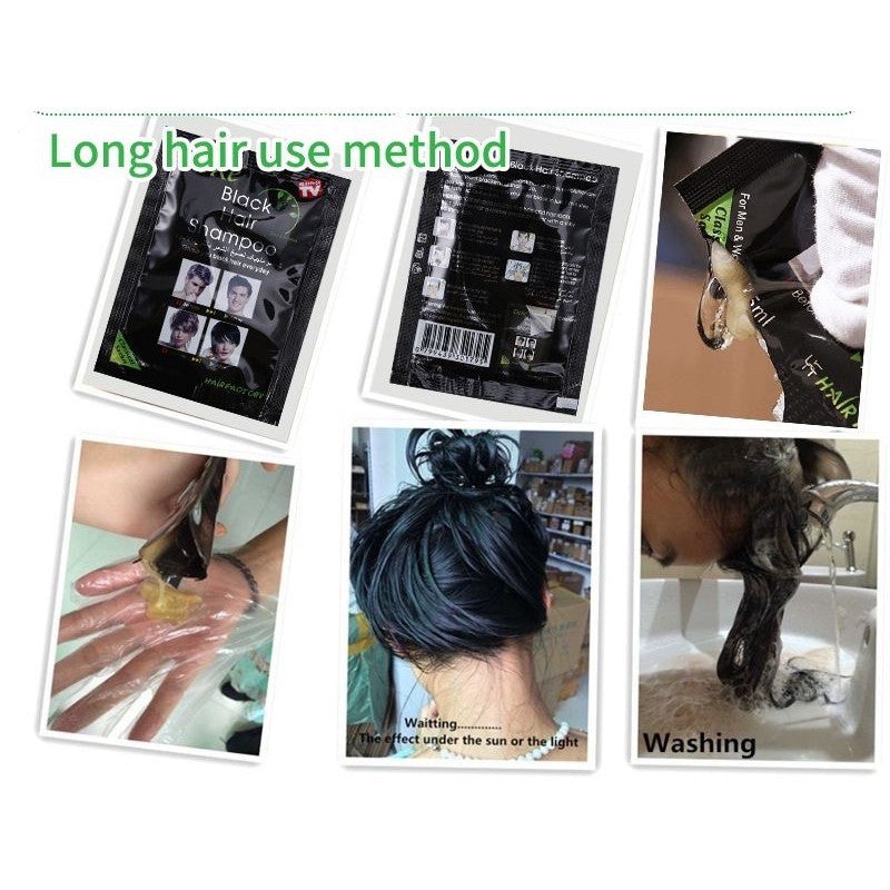 DEXE Black Hair Shampoo 10 Sachets