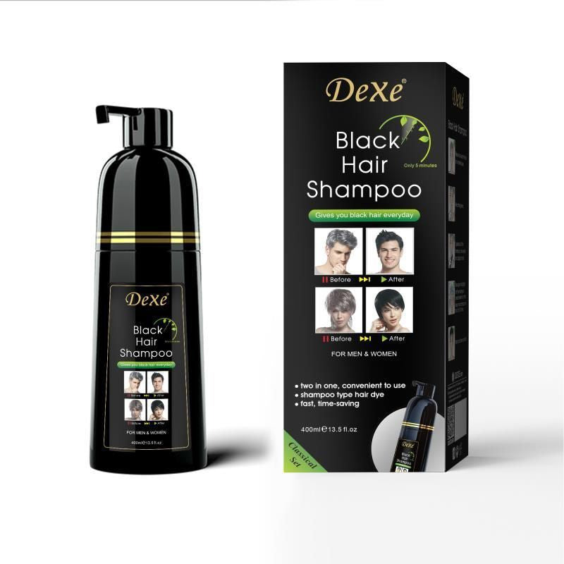 Dexe Black Hair Shampoo 400ml Instant Dye