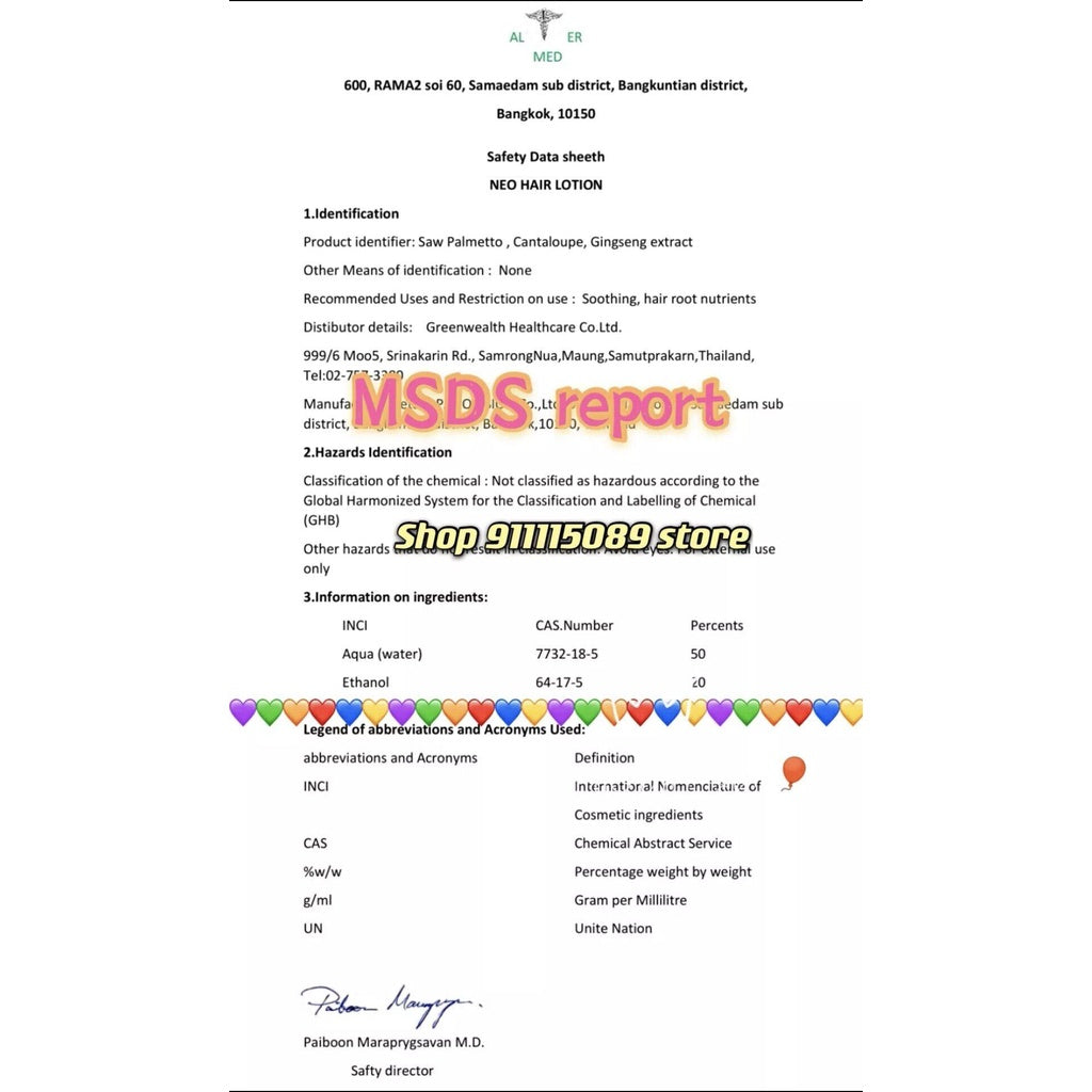 NEO Hair Lotion Spray Hair Loss Treatment