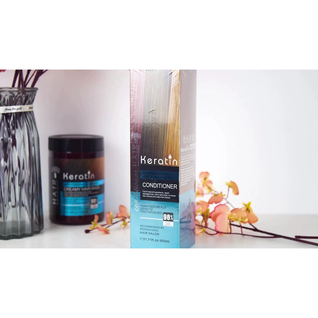 900ml Keratin Shampoo & Conditioner Set