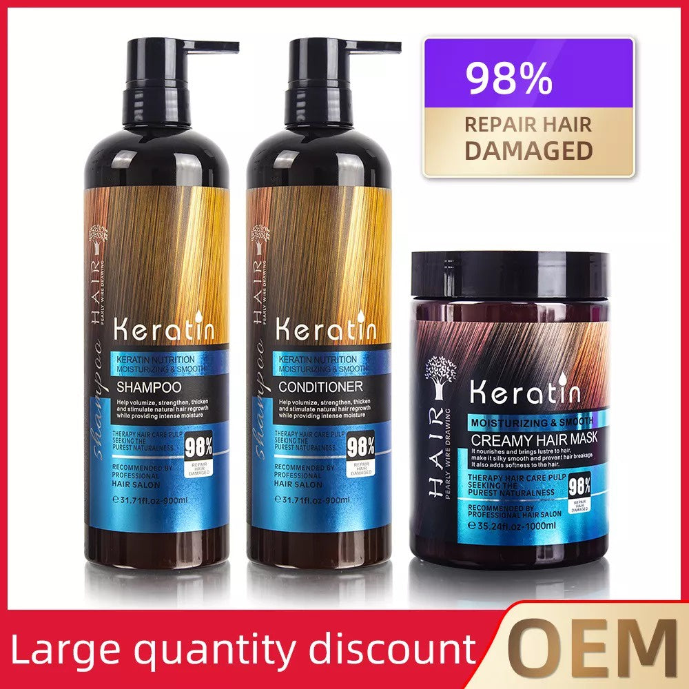 900ml Keratin Shampoo & Conditioner Set