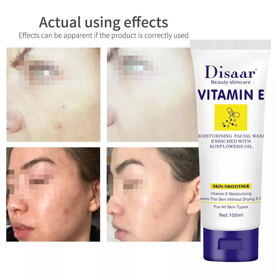 Vitamin E Facial Foam Cleanser Moisturizer