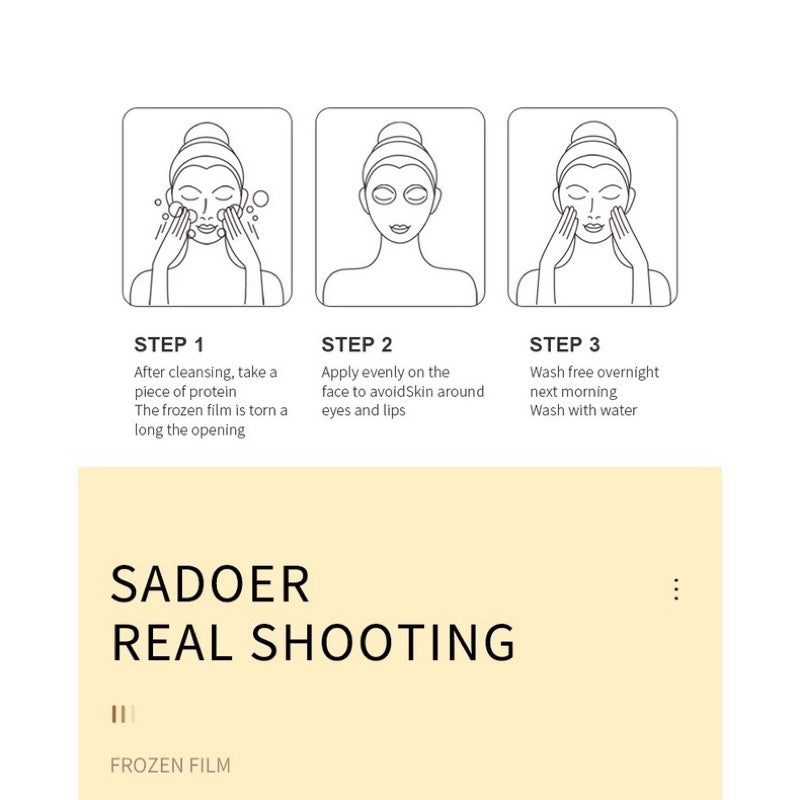 SADOER Vitamin C Good Night Gel Mask 4ml x 20pcs