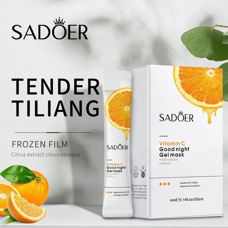 SADOER Vitamin C Good Night Gel Mask 4ml x 20pcs