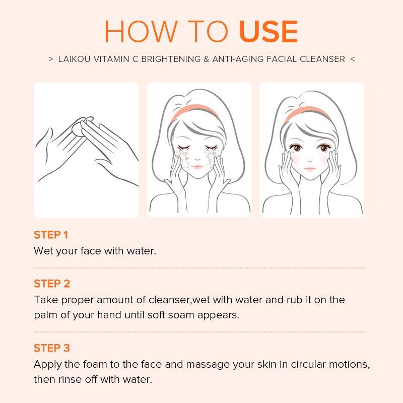 Vitamin C Brightening Anti-Aging Facial Foam