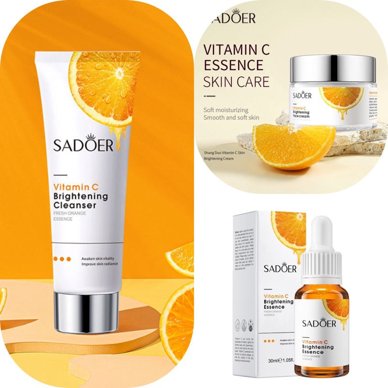 SADOER 3in1 Serum, Cream & Face Wash