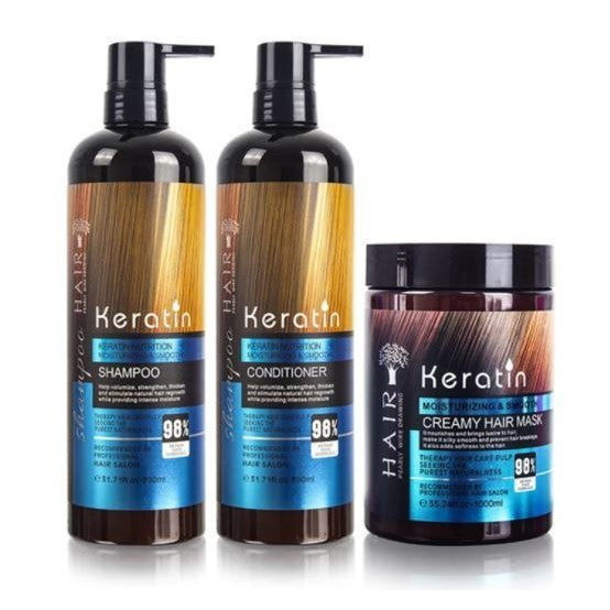 Keratin 4in1 Hair Care Set for Growth & Strength