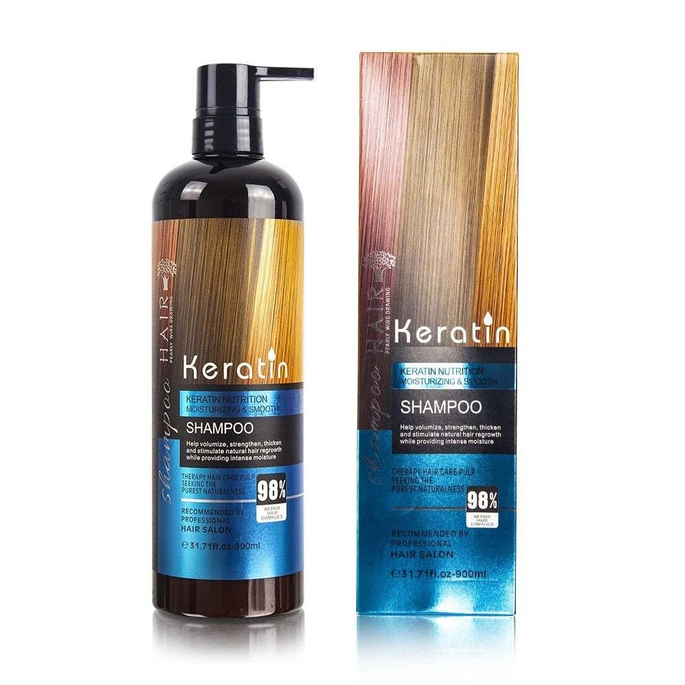 Keratin 4-in-1 Set: Shampoo, Mask