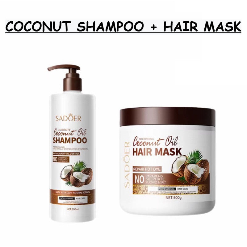 SADOER Coconut Shampoo & Hair Mask