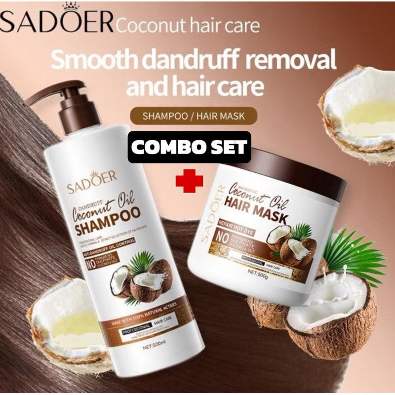 SADOER Coconut Shampoo & Hair Mask