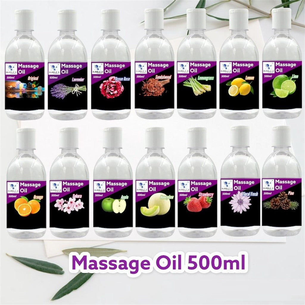 Bubble Massage Oil 30ml – 4 Scents Relaxing Oil