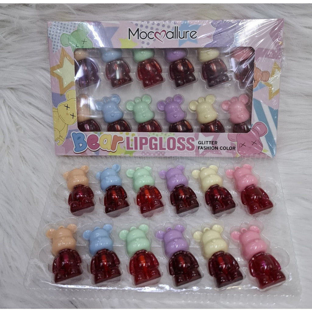 Mocmallure Bear Lip Gloss Set 12pcs