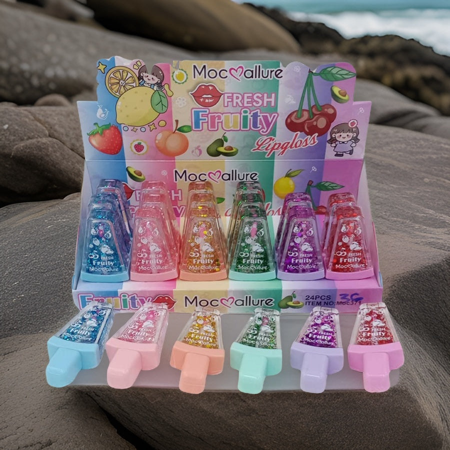 Juicy Fresh Fruity Lip Gloss Set 24 Pieces