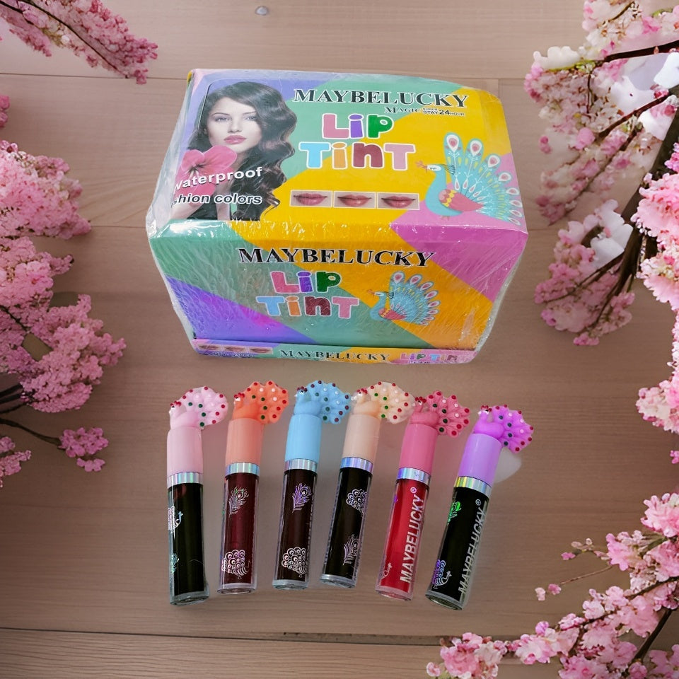 Maybelucky 24-Piece Waterproof Lip Tint