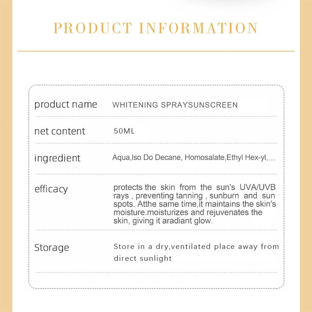 Der.J Sunscreen Spray – SPF90, UV Protection