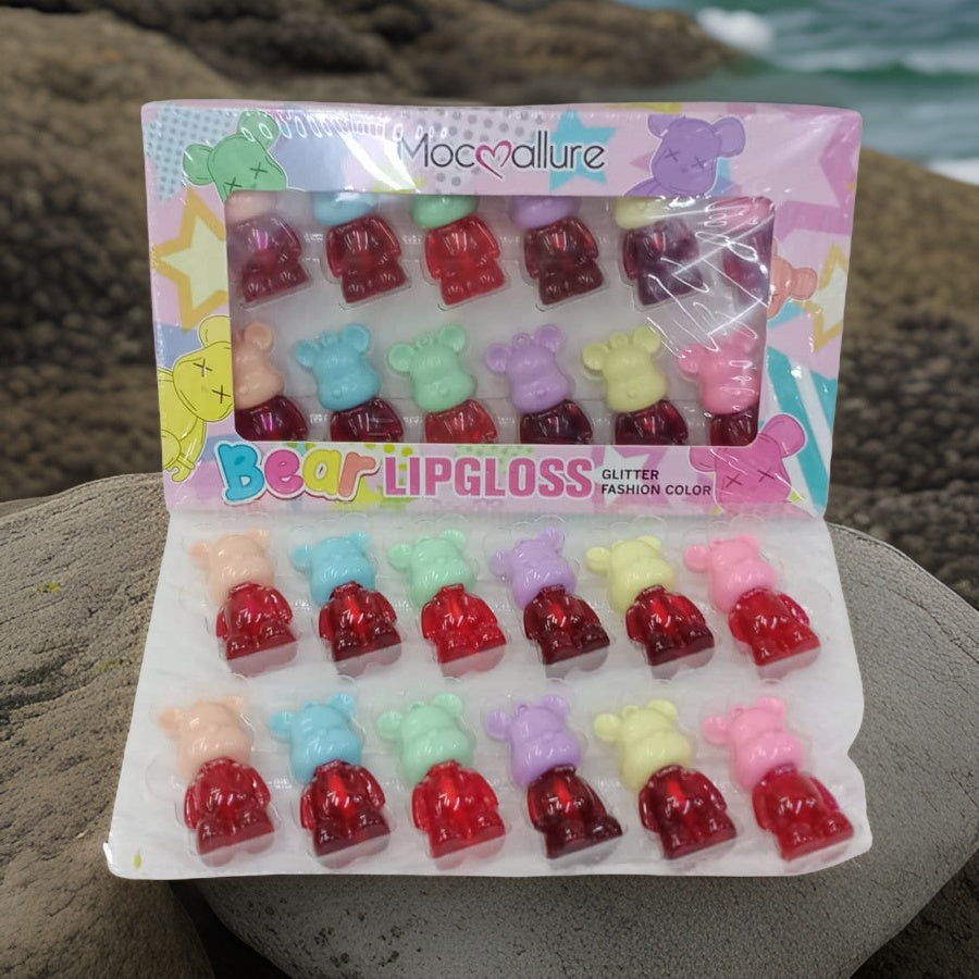 Sparkling Lip Gloss Bear 12 Pcs by MocMallure