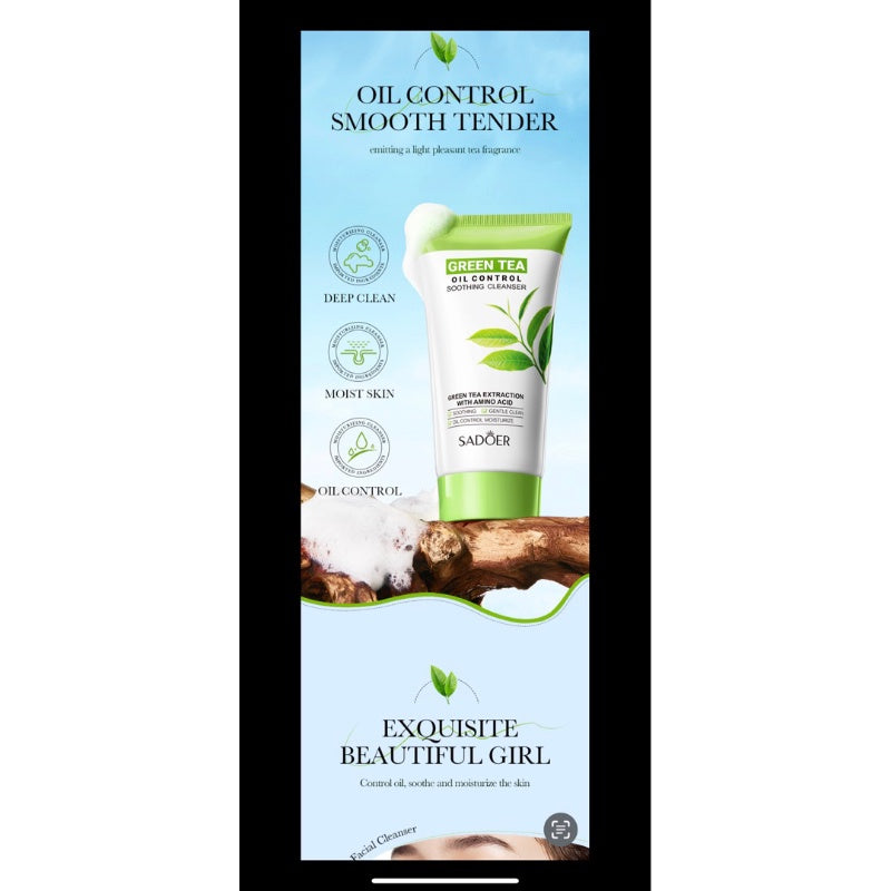 Green Tea Deep Cleaning Oil Control Face Wash